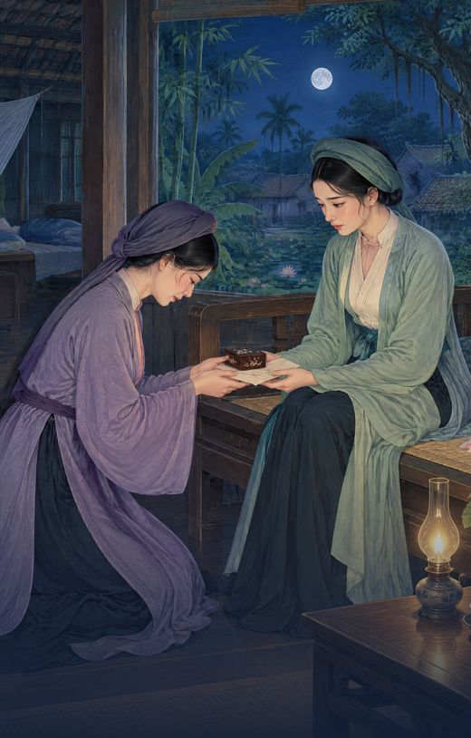 Tranh Kiều trao duyên cho Thúy Vân